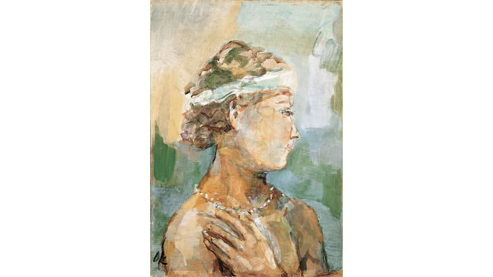 Оскар Кокошка. «Девушка с ожерельем», 1930