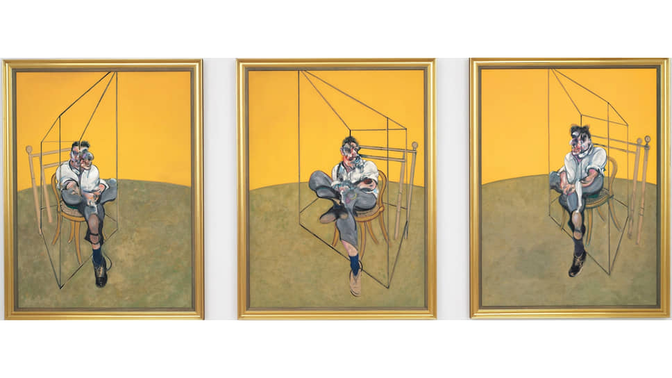 Фрэнсис Бэкон. «Три наброска к портрету Люсьена Фрейда»,
1969
