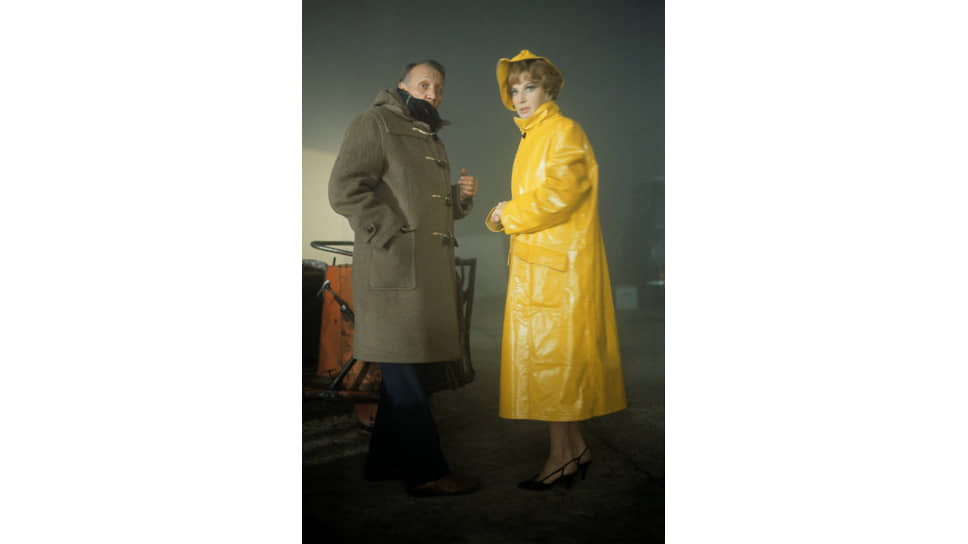 Джозеф Лоузи и Моника Витти на съемках фильма «Модести Блейз». Шеппертон, 1965