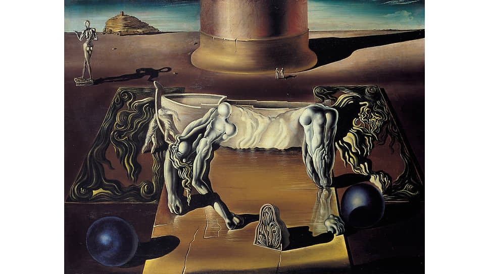 Сальвадор Дали. «Незримые лев, конь и спящая женщина»,
1930