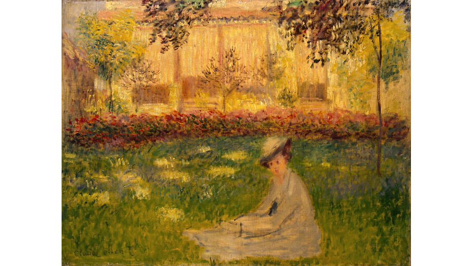 Клод Моне. «Женщина, сидящая в саду», 1876