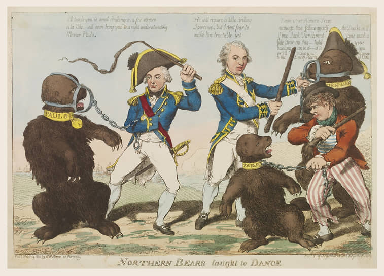 Чарльз Уильямс. «Северных медведей
учат танцевать», 1801