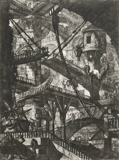 Джованни Баттиста Пиранези. «Подъемный мост», 1745 