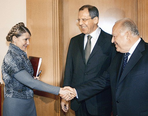 2005, с Юлией Тимошенко и Сергеем Лавровым