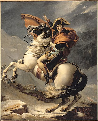 Образ Бонапарта кисти Луи Давида вдохновил отечественных мастеров на создание скульптуры Кутузова