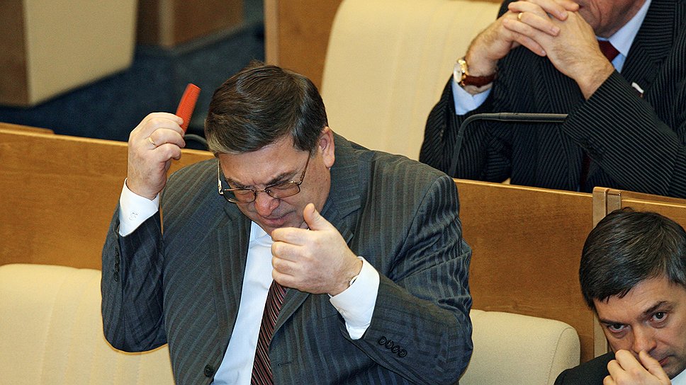 Депутат Госдумы Валерий Рязанский. Москва, 2008 год