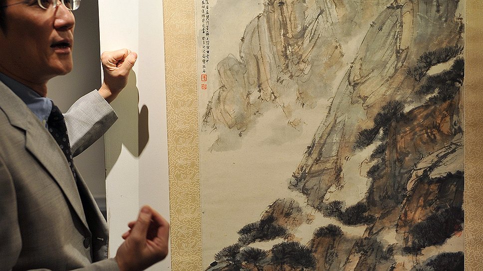 Незначительные размеры одинокого павильона в горах на картине Ци Байши не повлияли на рыночную оценку картины в $26 млн 
