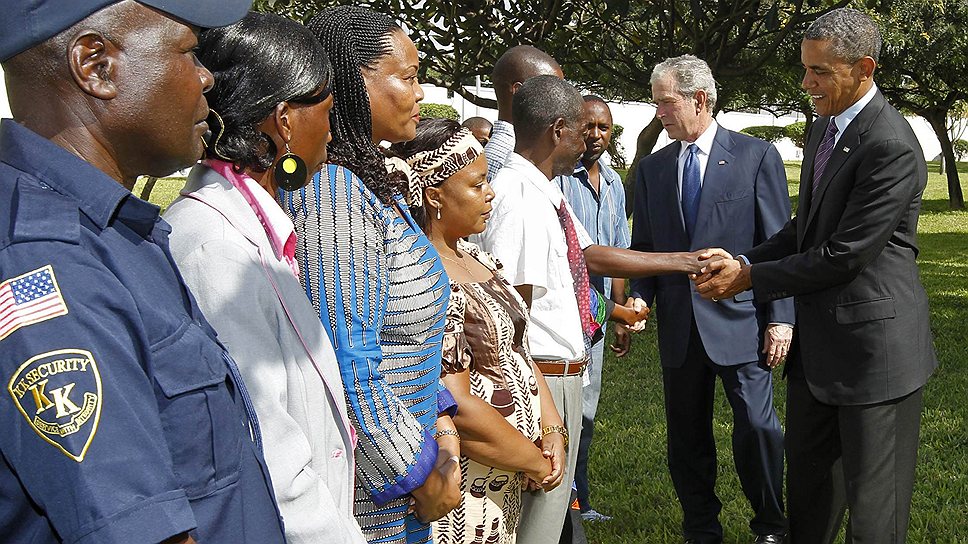 Для своей встречи Барак Обама и Джордж Буш выбрали нейтральную территорию — Танзанию