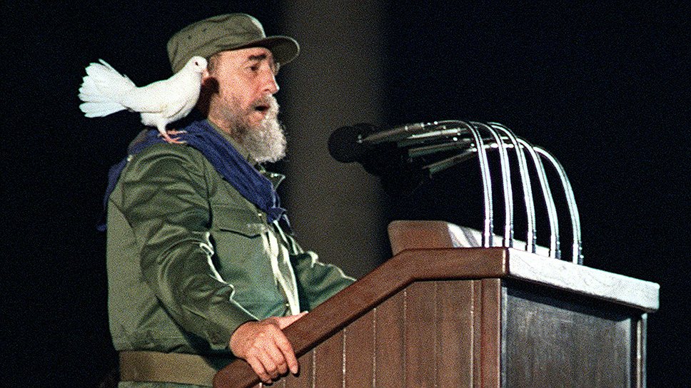 Председатель Госсовета Кубы Фидель Кастро. 1989 год 
