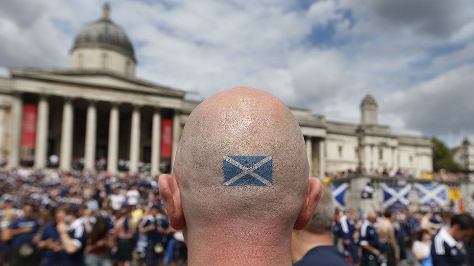 Важным источником шотландского сепаратизма (на фото) является вера в надежный британский тыл