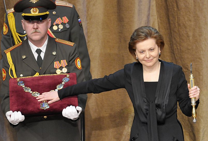 Губернатор Ханты-Мансийского автономного округа Наталья Комарова. Ханты-Мансийск, 2010 год 
