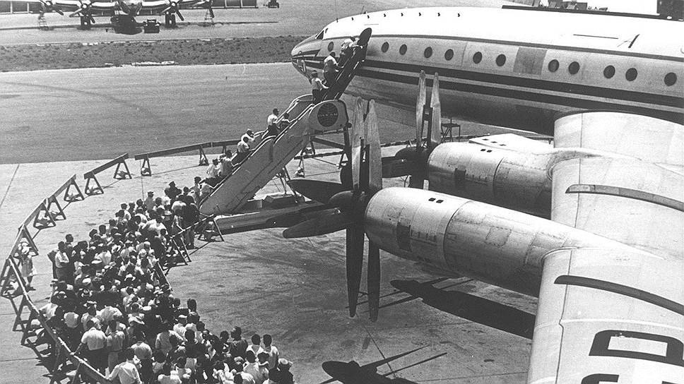 Ту-114, который произвел громадное впечатление на американцев на советской выставке в 1959 году, помог прорвать американскую блокаду Кубы четыре года спустя