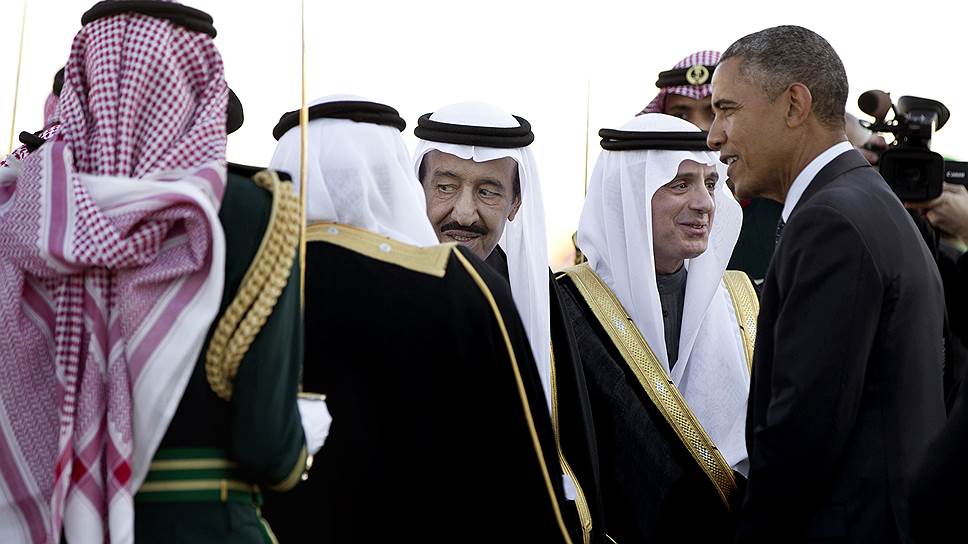 Похоже, Барак Обама зря рассчитывал на то, что их январская встреча с королем Сальманом (в центре) будет не единственной в первом полугодии 2015 года 
