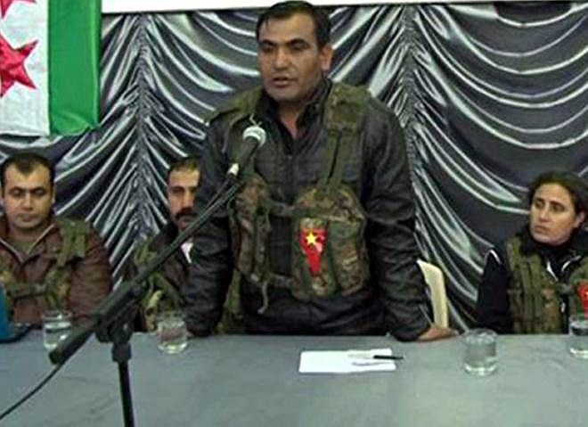 Лидер Курдских отрядов народной самообороны Сипан Хамо 
