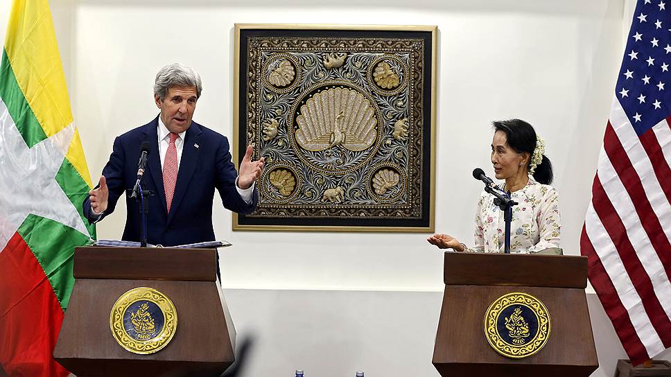 Лидер бирманских демократов Аун Сан Су Чжи разочаровала госсекретаря США Джона Керри