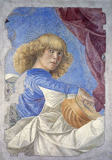 Мелоццо да Форли &quot;Ангел, играющий на лютне&quot; (1480)