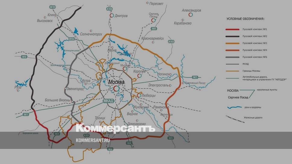 Цкад подробная карта московской области