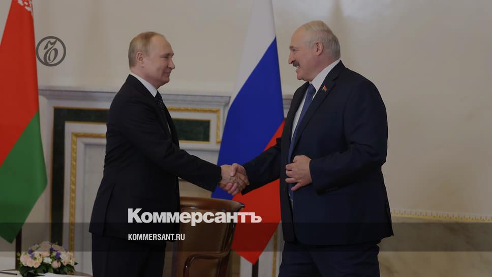 Путин и Лукашенко начали переговоры в Санкт-Петербурге