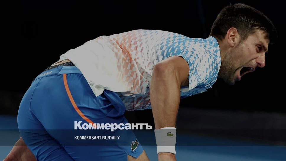 Novak Djokovic caught a fair wind