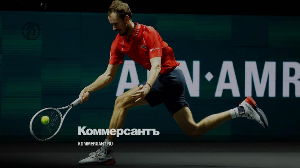 Medvedev reached the final of the tennis tournament in Rotterdam