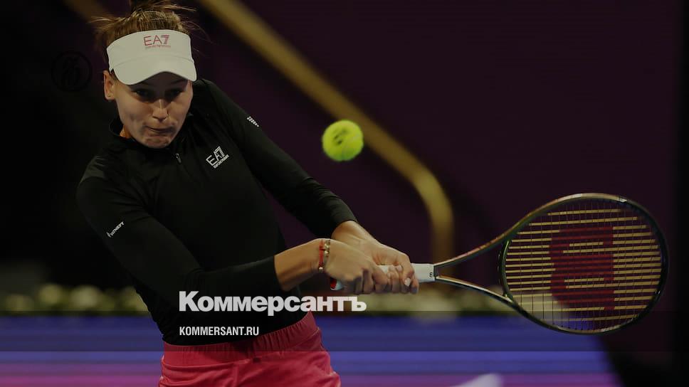 Kudermetova beat Blinkova in the second round of the WTA 1000 tournament in Indian Wells