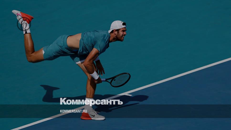Tennis player Khachanov reached the quarterfinals of the WTA 1000 tournament in Miami