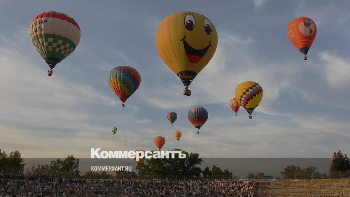 Воздушный шар над нижним Новгородом