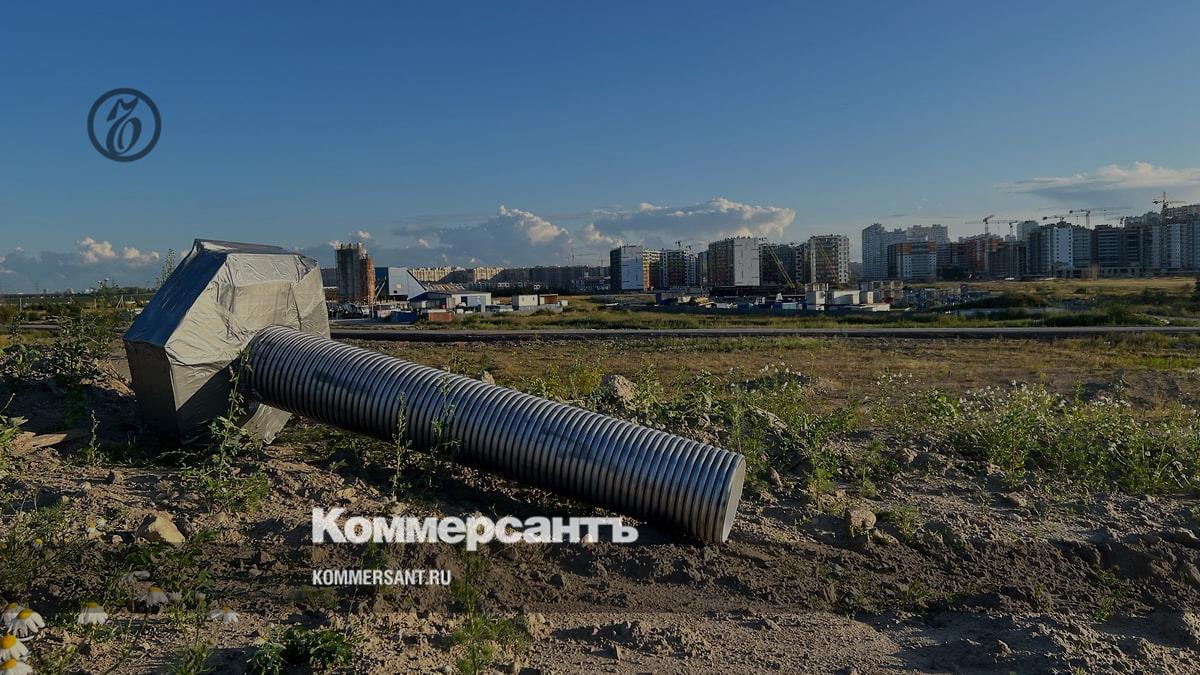 На месте непостроенного парка в Шушарах активисты разместили огромный болт  – Коммерсантъ