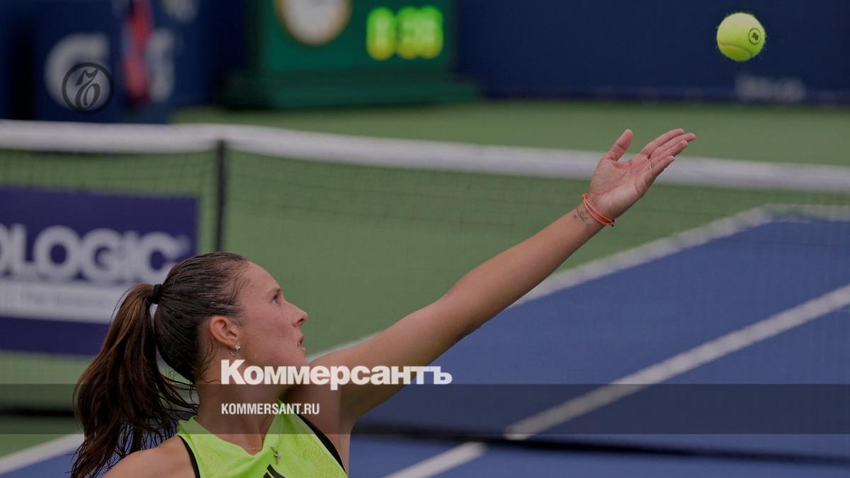 Kasatkina reached the quarterfinals of the tournament in Montreal - Kommersant