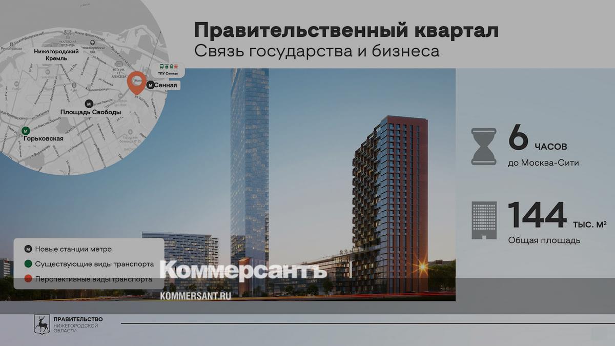 Проект правительственного квартала на Сенной площади прорабатывает ГК  Glorax – Коммерсантъ Нижний Новгород