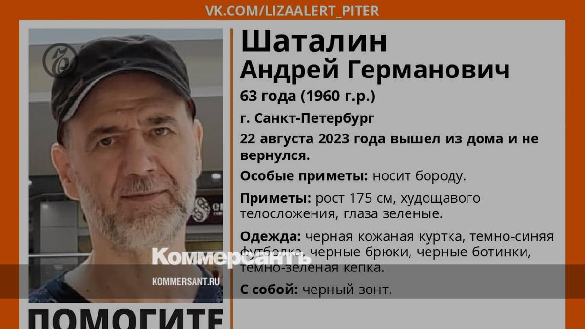 Сооснователь группы «Алиса» Андрей Шаталин пропал в Петербурге –  Коммерсантъ Санкт-Петербург