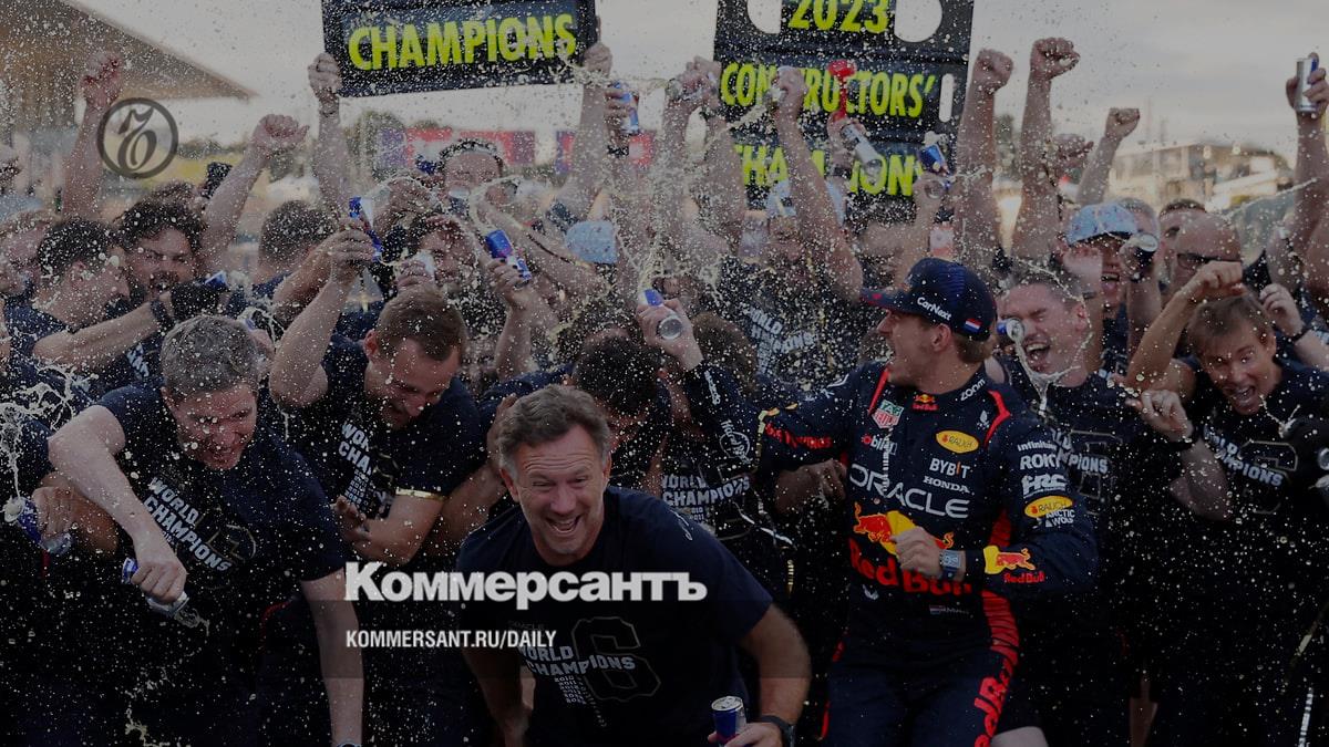 Thanks to the victory of Max Verstappen, the Red Bull team won the Constructors' Championship ahead of schedule