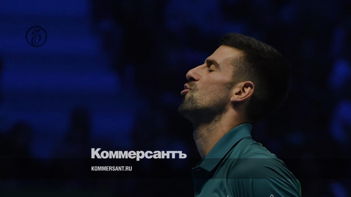 Novak Djokovic lost to Jannik Sinner at the Nitto ATP Finals tennis tournament