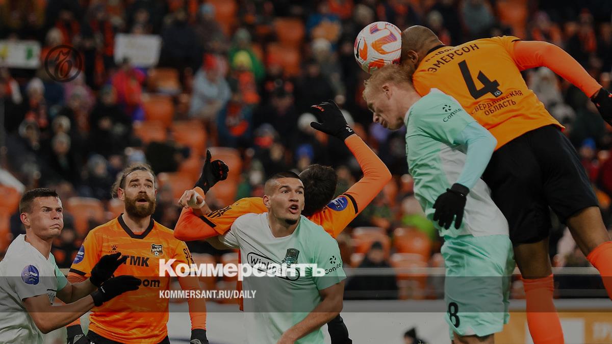 Krasnodar lost the lead in the Premier League to Zenit after losing to Ural - 1:3