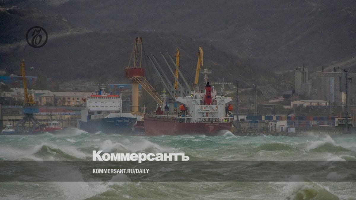 Storm on the Black Sea coast disrupted the shipment of oil and grain for export