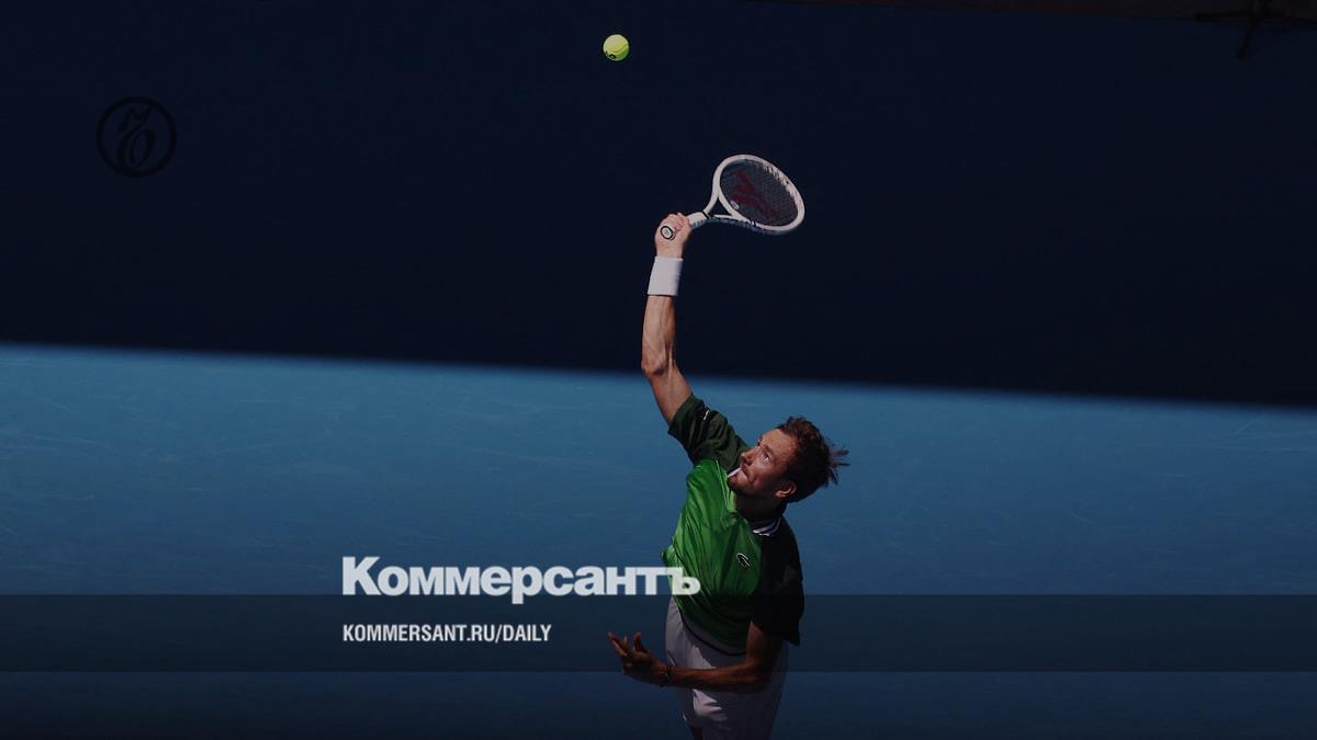 Daniil Medvedev reached the second round of the Australian Open