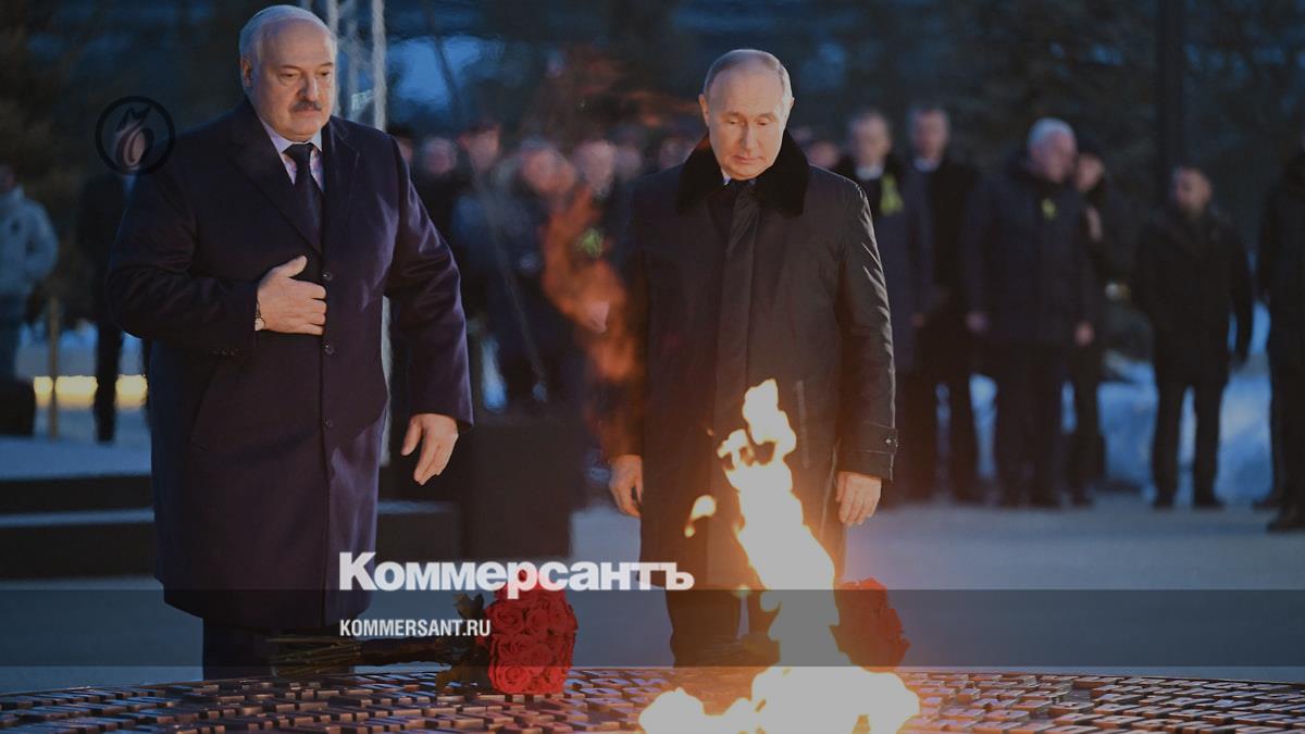 Putin and Lukashenko opened a memorial to the victims of the Great Patriotic War in the Leningrad region