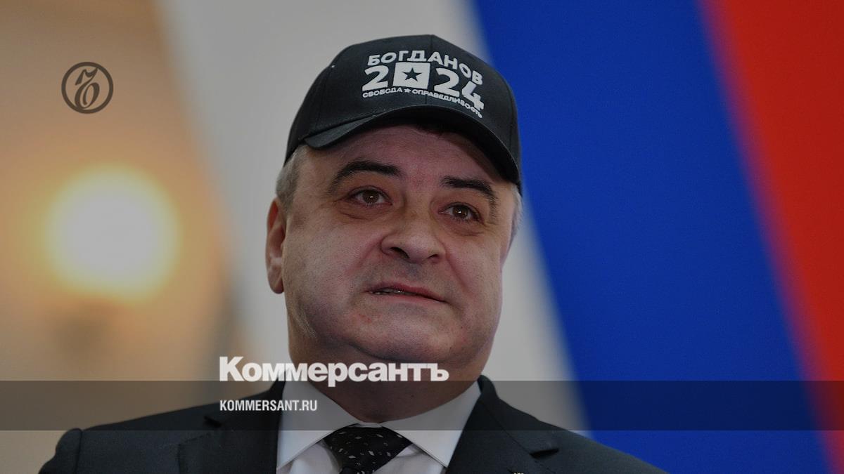 Presidential candidate Bogdanov submitted documents and signatures to the Central Election Commission – Kommersant