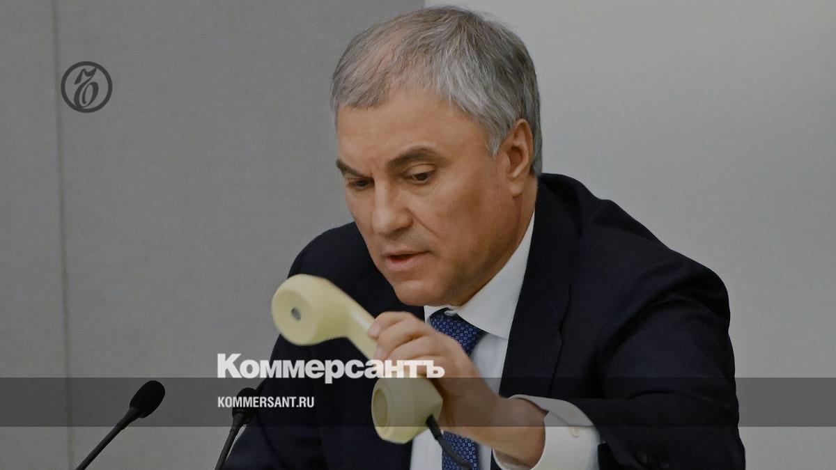 Volodin criticized the project to raise the conscription age to 50 years for those who have received citizenship