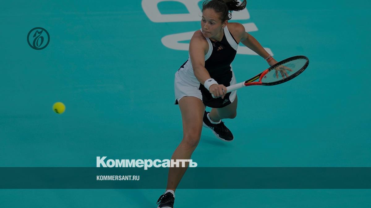 The Russian tennis player lost to Elena Rybakina in the decisive match of the WTA tournament in Abu Dhabi
