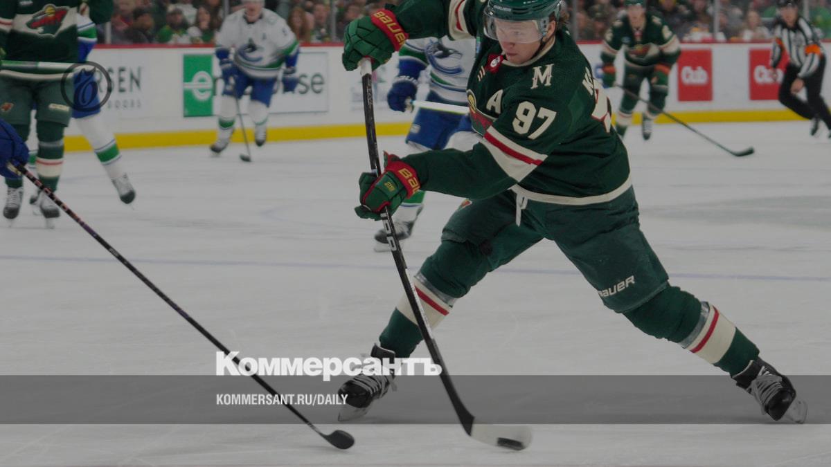 Minnesota forward Kirill Kaprizov scored six points in the match with Vancouver