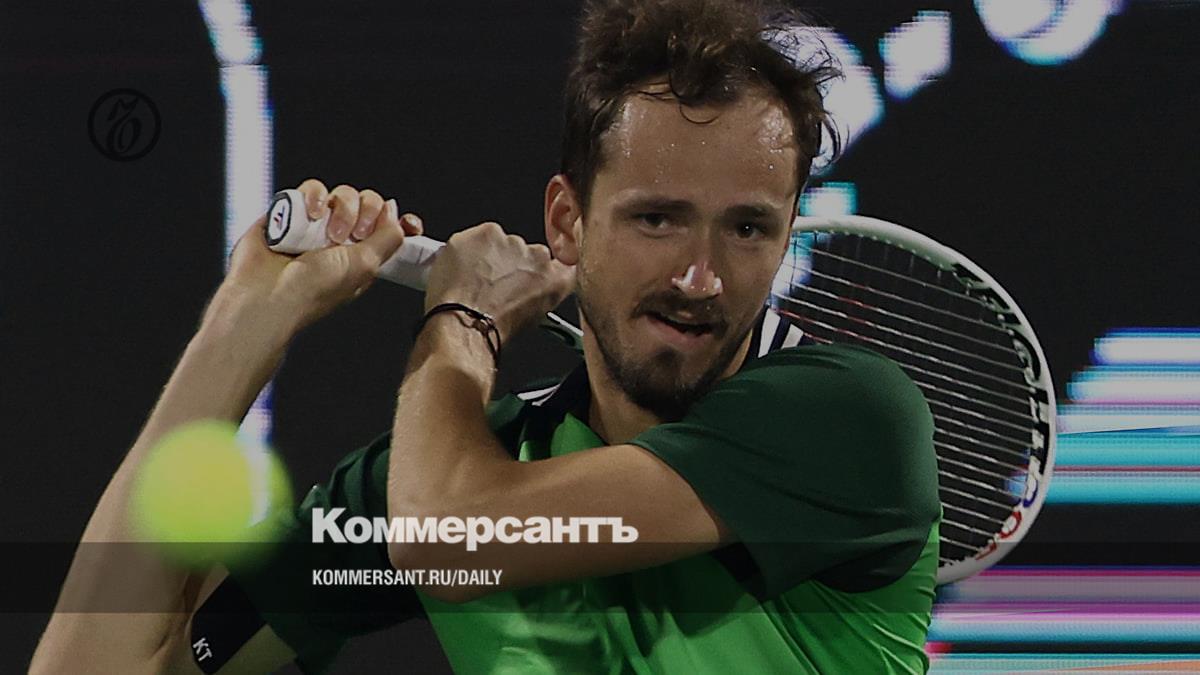 Tennis player Daniil Medvedev made a successful start to his performance at the tournament in Dubai