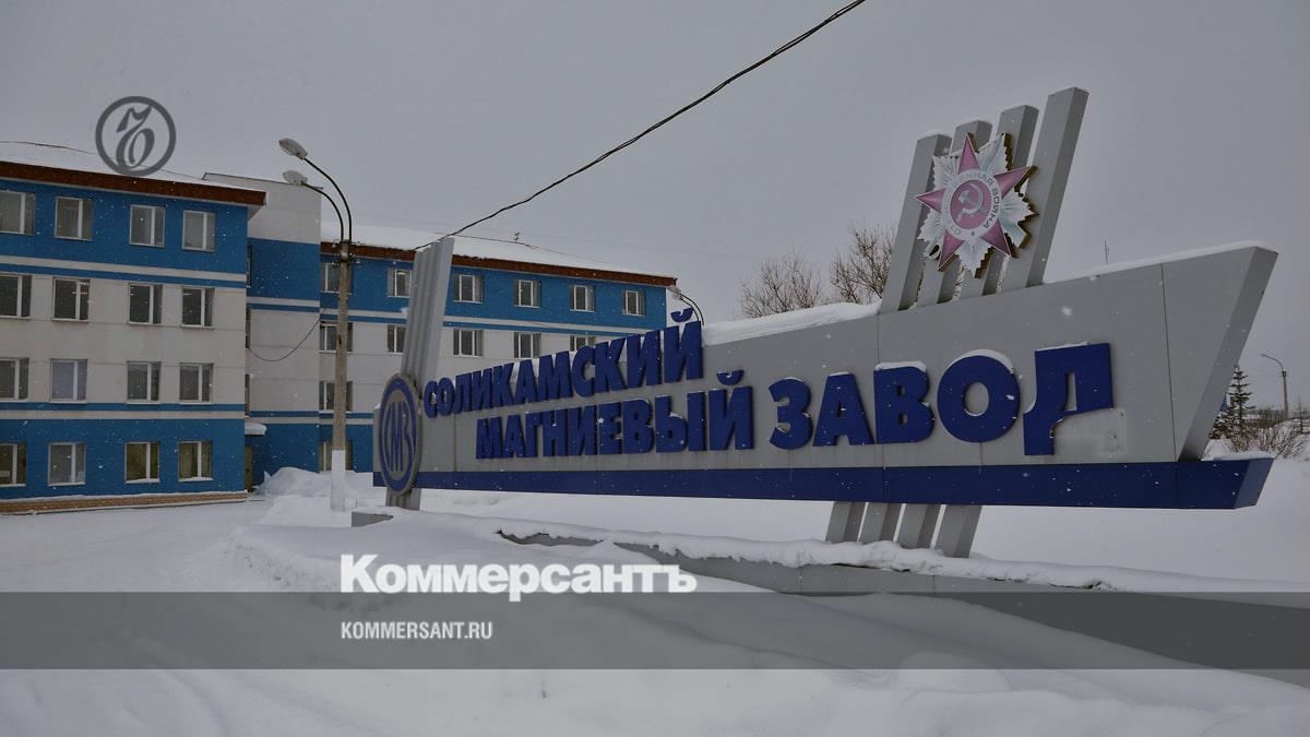 The state will receive 100% of the shares of the Solikamsk magnesium plant