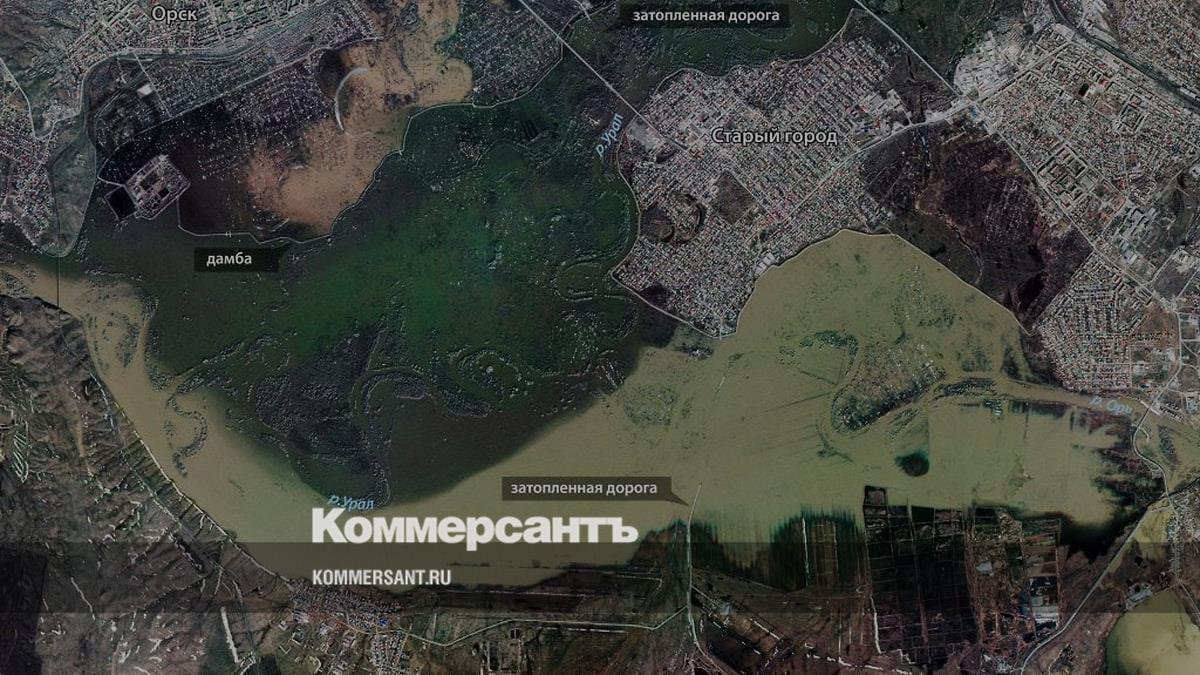 Roscosmos showed what the flood in the Orenburg region looks like from a satellite
