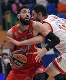 Евролига по баскетболу. Матч между командами ЦСКА (Россия, Москва) - 'Олимпиакос' (Греция, Пирей) на стадионе 'Мегаспорт'.