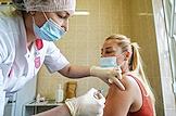 Вакцинация. Поликлиническое отделение №64 в г. Стрельна.