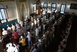 Crimean Tatars perform a festive prayer on Kurban Bayram.