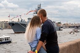 Day of the Russian Navy on the embankments of St. Petersburg