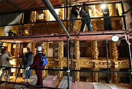 Press tour of the restored objects on the territory of the Moscow Mother of God-Smolensk Novodevichy Stavropegic Convent.