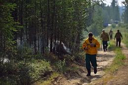 Forest fires in Yakutia.